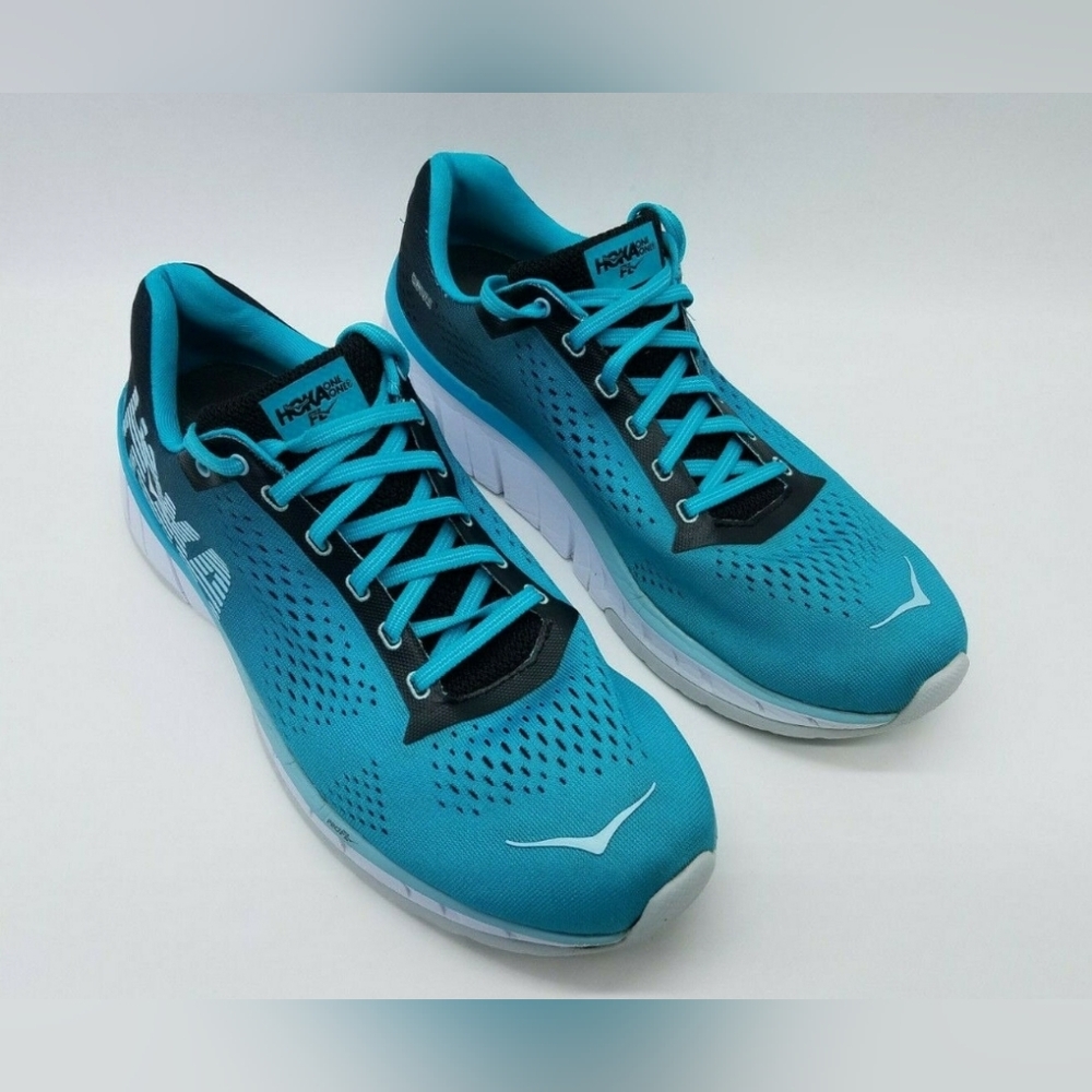HOKA ONE FL W CAVU Light Blue White Running Sneakers Women 8 Or Men 6.5